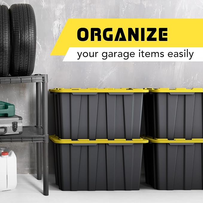 Lifetime Home 4 Pack of Large 17 Gallon Plastic Storage Bin Tote Organizing - Image 5