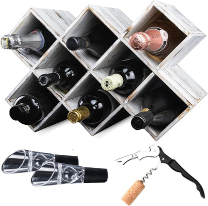 Penitent Man Wooden Wine Rack by Unknown