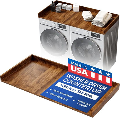 OfficeSimpli Washer Dryer Countertop, Made in USA, Non-Slip Pads, Laundry Room by OfficeSimpliUS