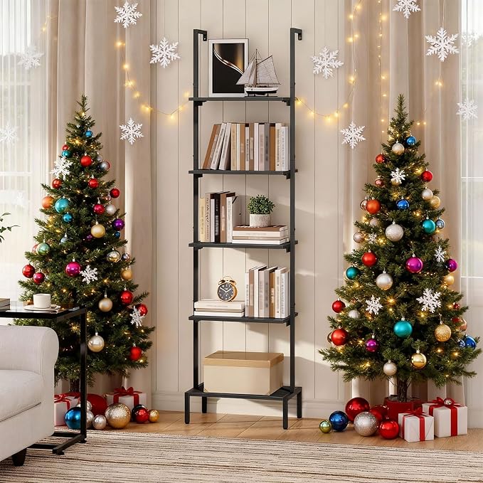 Ladder Shelf, 5-Tier Bookshelf, Ladder Bookcase - Image 2