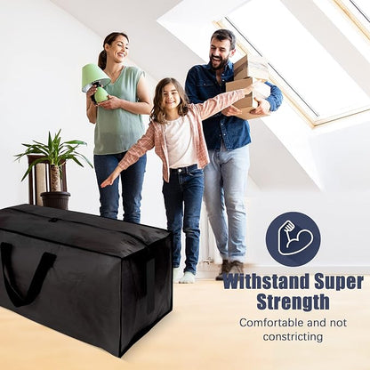 8 Pack Large Strong Bags with Zippers & Carrying Handles - Image 6