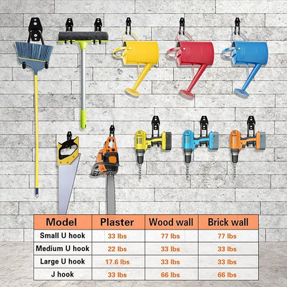 12 Pack Garage Hooks Heavy Duty Utility Steel - Image 5
