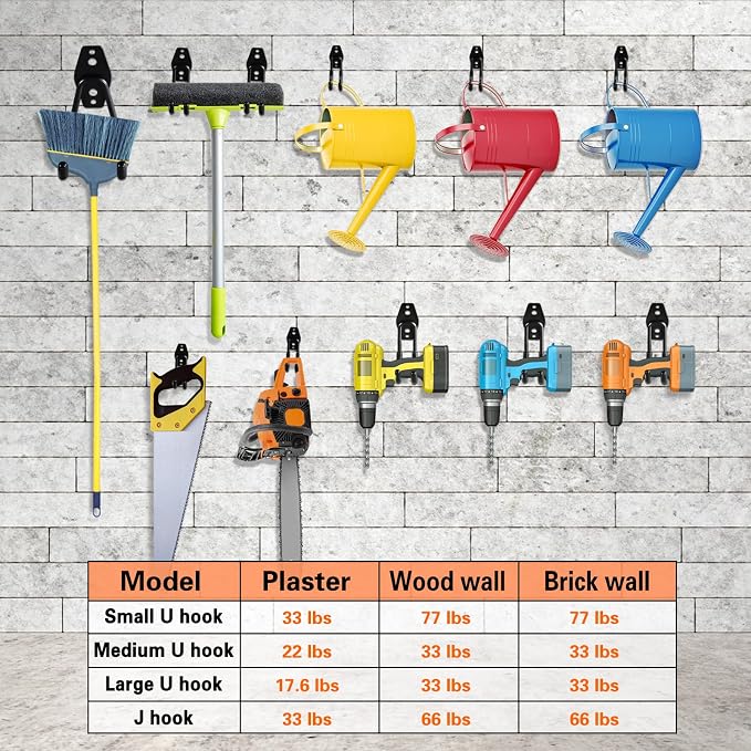 12 Pack Garage Hooks Heavy Duty Utility Steel - Image 5