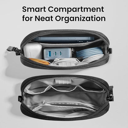 tomtoc Electronics Organizer Travel Case, Water Resistant Travel Bag Cable - Image 2