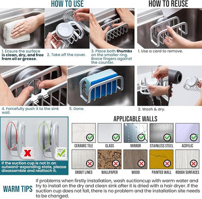 TAILI Sponge Holder for Kitchen Sink - Image 4