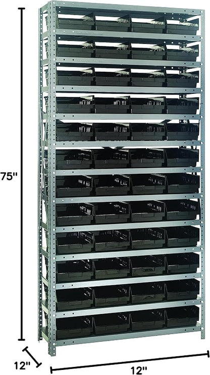 Quantum Storage Systems 1275-107BK Steel Shelving Unit - Image 2