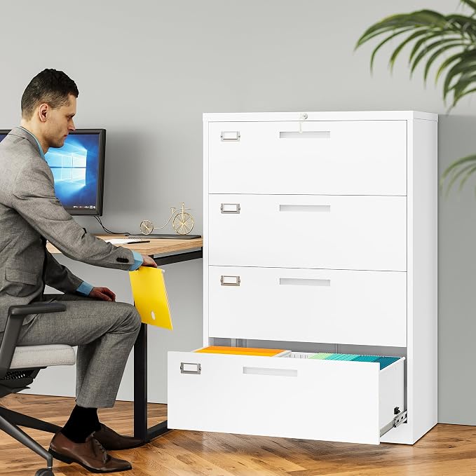 4 Drawer Lateral File Cabinet - Image 2