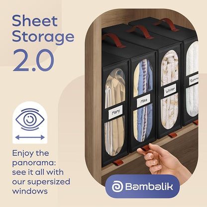 8x Bed Sheet Organizer Storage Boxes - Image 2