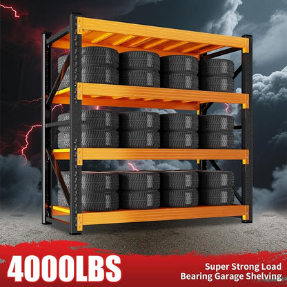 4000LBS Garage Shelving 48" W Garage Shelving Heavy Duty 4-Tier Metal Storage - Image 4