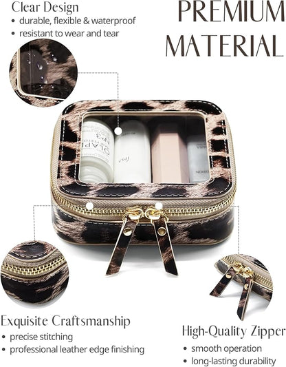 Popvibe Clear Makeup Bag Travel Cosmetic Case Transparent Toiletry Bag - Image 2