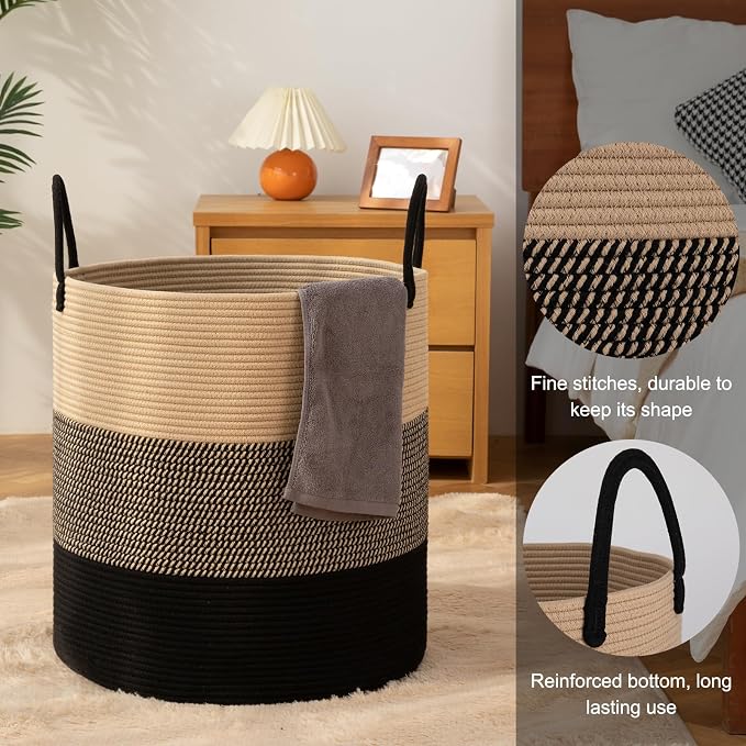 OIAHOMY 100L Laundry Hamper, Dirty Clothes Hamper - Image 4