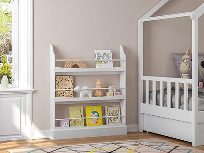 UTEX Kids Bookshelf, 3 Tiers Book Shelf and Storage - Image 3
