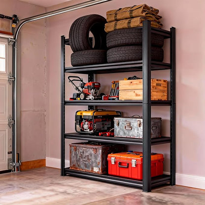 Garage Storage Shelves, 5 tier shelving unit, 40 inch Wide, 18” Deep, 78” Tall - Image 2