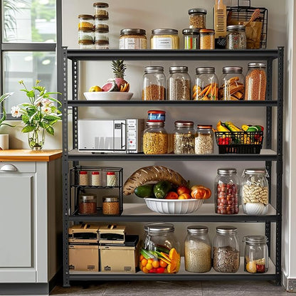 WORKPRO 5-Tier Metal Garage Shelving, 48”W x 24”D x 72”H, Adjustable Storage - Image 7