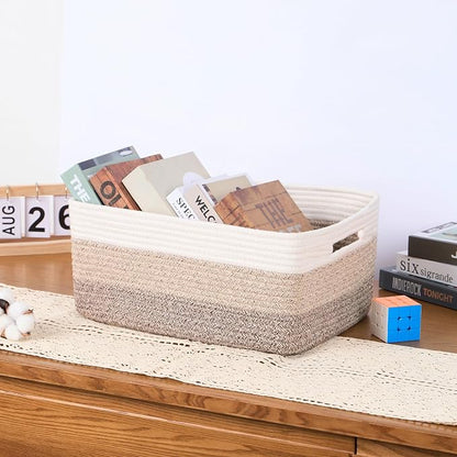 Large Storage Baskets for Organizing, Closet Shelf Baskets for Clothes Blanket - Image 5
