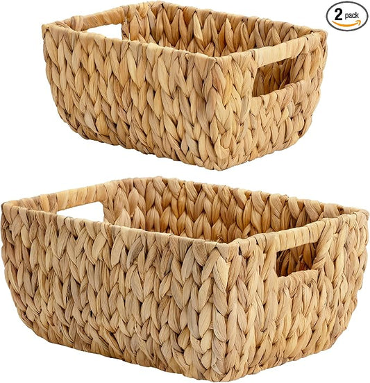 StorageWorks Wicker Baskets for Organizing, Handwoven Storage Basket by StorageWorks