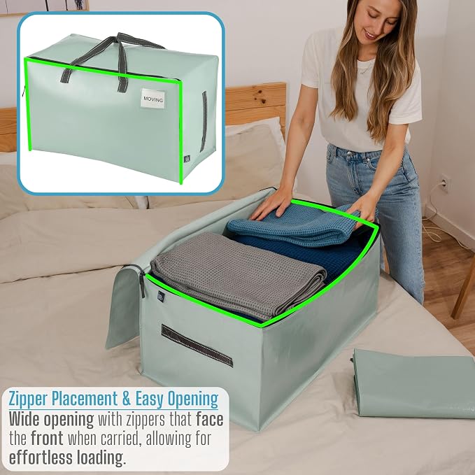 VENO 6 Pack Moving Bags and Large Christmas Decoration Storage Bins - Image 3