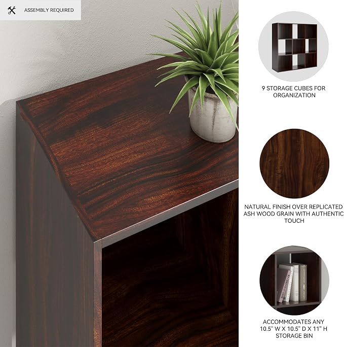 Signature Design by Ashley Glosmount 9 Cube Storage Organizer or Bookcase - Image 4