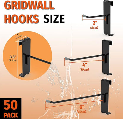HUHOLE Gridwall Hooks 6 Inch, Hook - Image 2