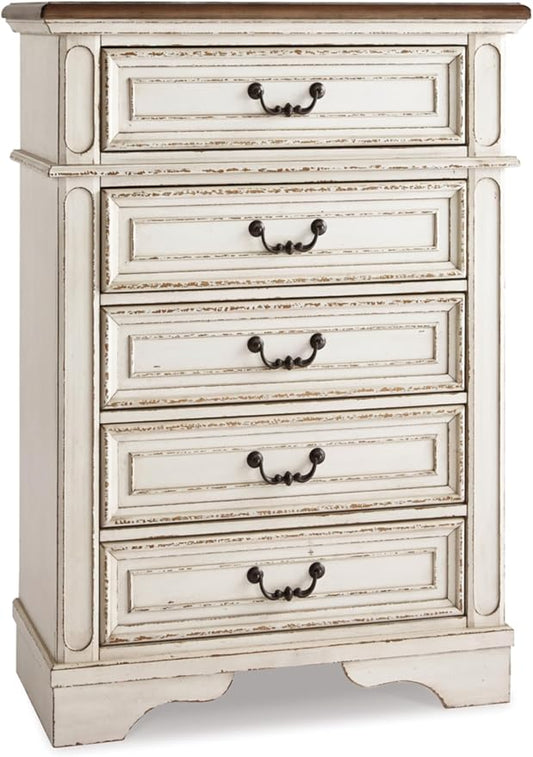 Signature Design by Ashley Realyn Vintage 5 Drawer Chest by SignatureDesignbyAshley
