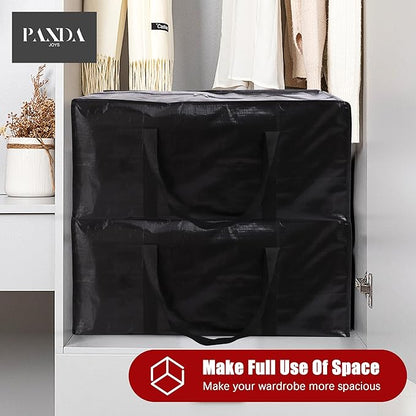 Extra Large Moving Bags with Zippers & Carrying Handles, Heavy-Duty Storage Tote - Image 7
