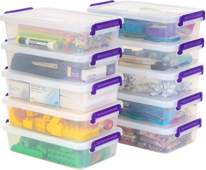 IRIS USA 3 Qt. Plastic Craft Storage Container Bins - Image 8