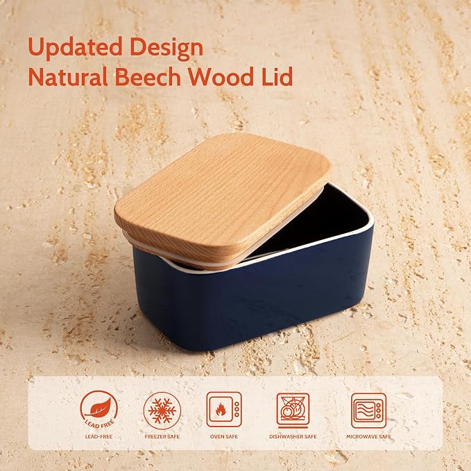 Sweese Large Butter Dish with Lid - Image 4