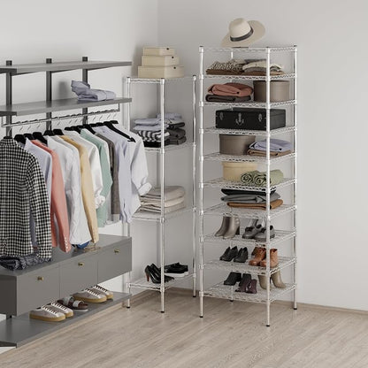 24" Deep x 24" Wide x 86" Height Wire Shelving Kit | 10-Tier | NSF Commercial - Image 4