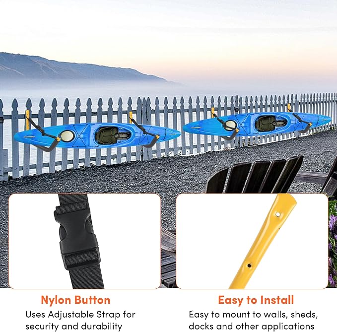 Kayak Storage Rack, Kayak Rack for Garage, Kayak Wall Mount Kayak Wall Rack - Image 4