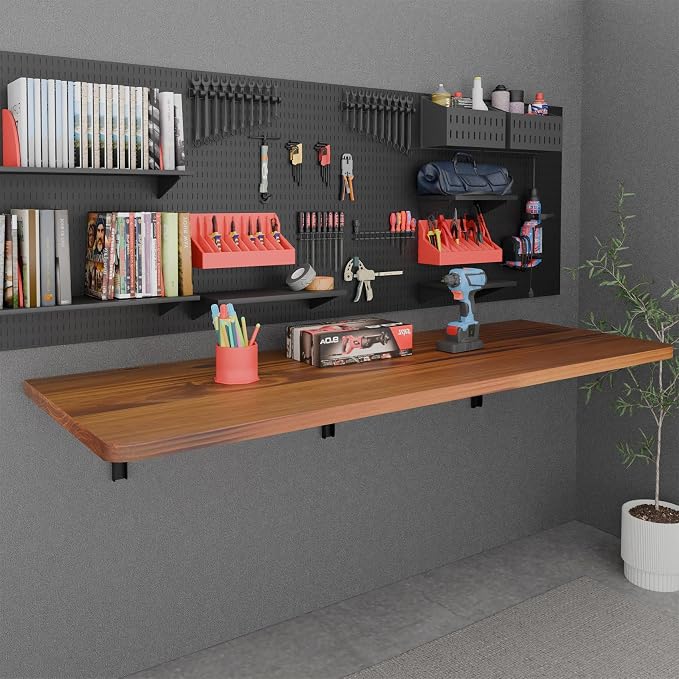 IAE Floating Wall Mounted Folding Table Desk - Image 2