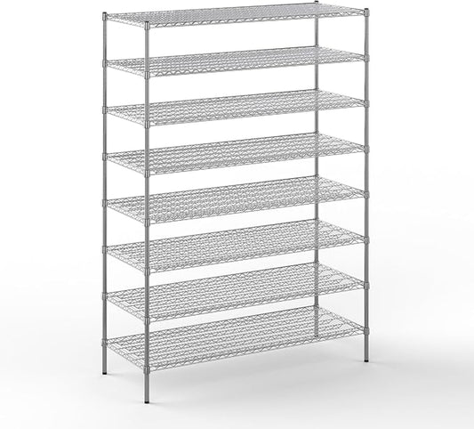 24" Deep x 60" Wide x 86" Height Wire Shelving Kit | 8-Tier | NSF Commercial by Regal+Altair