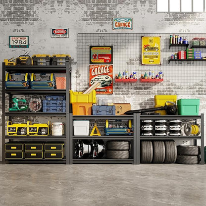 72''H Garage Shelving Heavy Duty, 3000LBS Storage Shelves, 5-Tier Adjustable - Image 7
