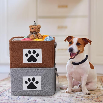 COMFY HOMI 2Pcs Dog Toy Basket - Image 7