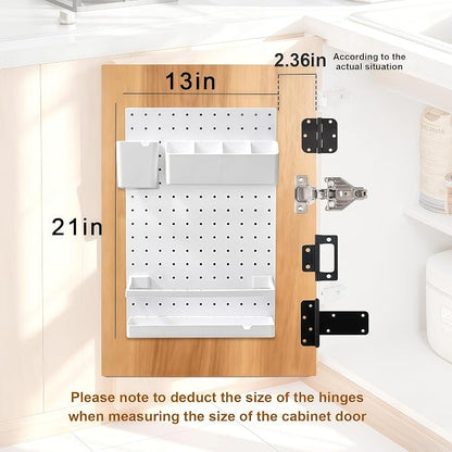 20x13x4.7-Inch Inside Cabinet Door Organizer, Adhesive Shelf, No Drilling - Image 3