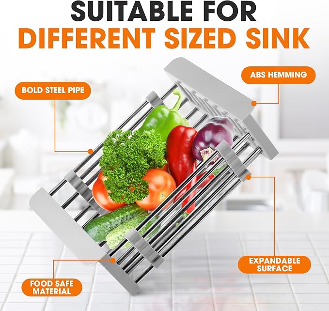 Cheer Collection Sink Drying Rack - Image 6