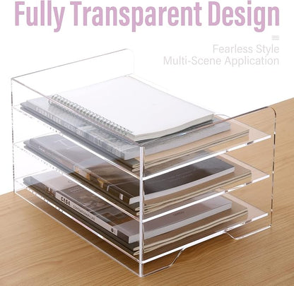 SANRUI Acrylic Paper Organizer Letter Tray - Image 3