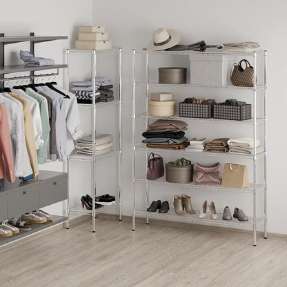 14" Deep x 54" Wide x 74" Height Wire Shelving Kit | 6-Tier | NSF Commercial - Image 7