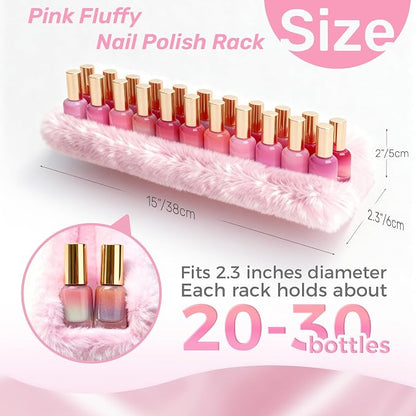 Care&More YJ 15 Inch Nail Polish Shelves, Sunglasses, Essential Oils, Plush - Image 7