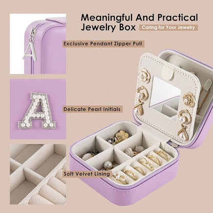 Travel Jewelry Case, Small Jewelry Box Organizer - Image 3