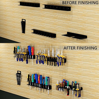 Screwdriver Organizer, Pliers Rack, Hammer Holder, Heavy Duty Wall Mounted Tool - Image 5