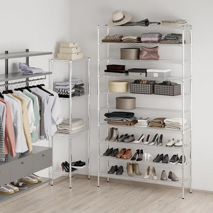14" Deep x 54" Wide x 96" Height Wire Shelving Kit | 10-Tier | NSF Commercial - Image 5