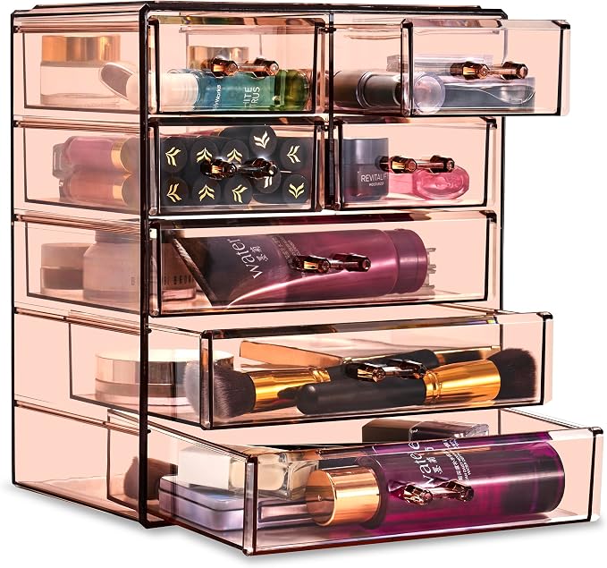 Sorbus Acrylic Clear Makeup Organizer - Image 5