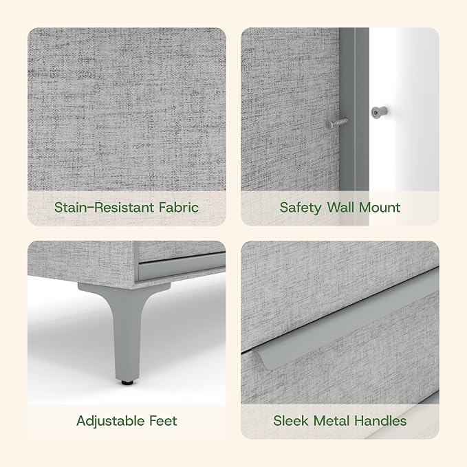 Naima Premium Fabric Dresser - Image 7