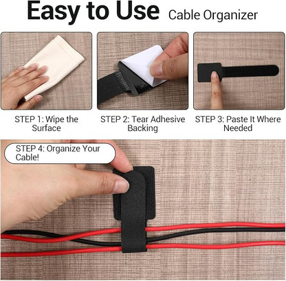 80 Pack Reusable Cable Ties - Image 5