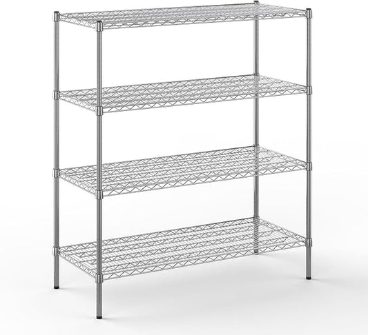 21" Deep x 48" Wide x 54" Height Wire Shelving Kit | 4-Tier | NSF Commercial by Regal+Altair