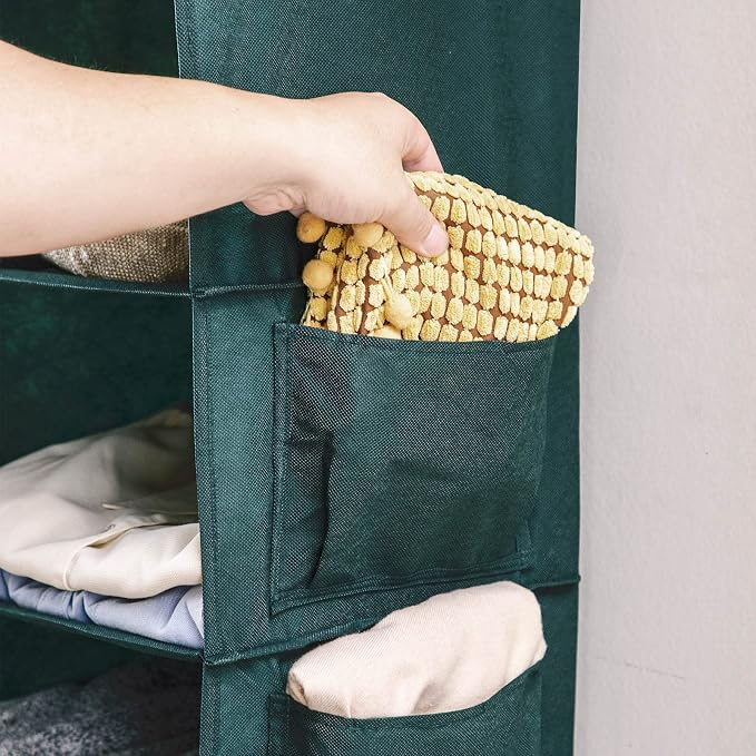 YOUDENOVA Hanging Closet Organizer, 6-Shelf Closet Hanging Storage Shelves - Image 6
