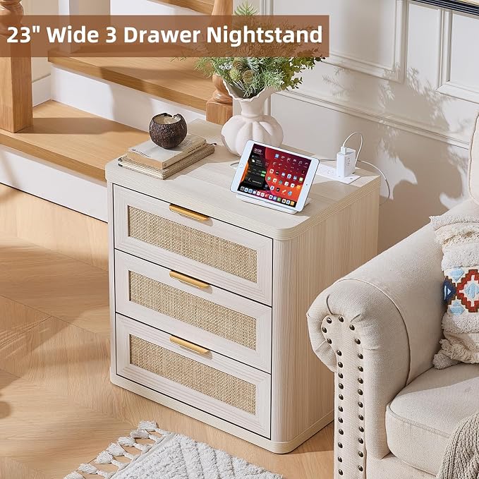 LEYAOYAO Rattan Night Stand - Image 8