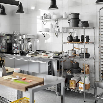 21" Deep x 24" Wide x 64" Height Wire Shelving Kit | 5-Tier | NSF Commercial - Image 6