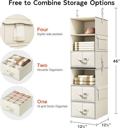 Vailando 6-Shelf Hanging Closet Organizer - Image 3