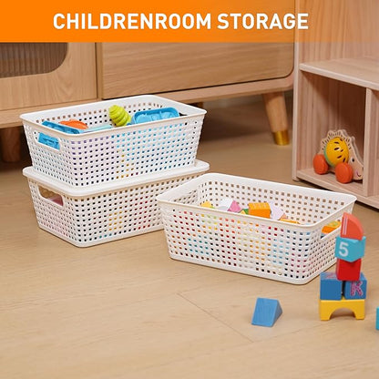 Plastic Storage Baskets With Lid, Storage Bins - Image 5